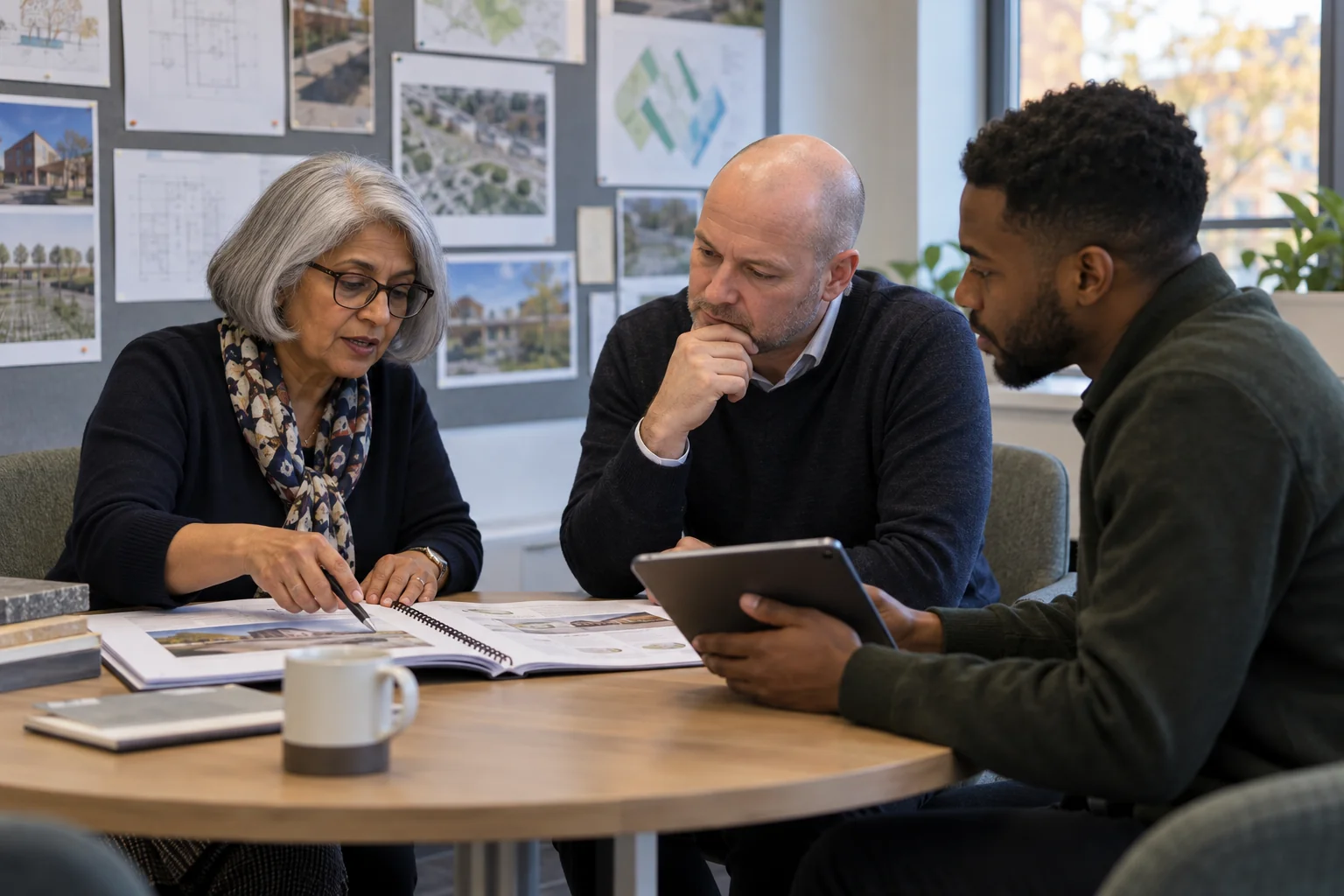 Reviewers discussing a provider's learning materials